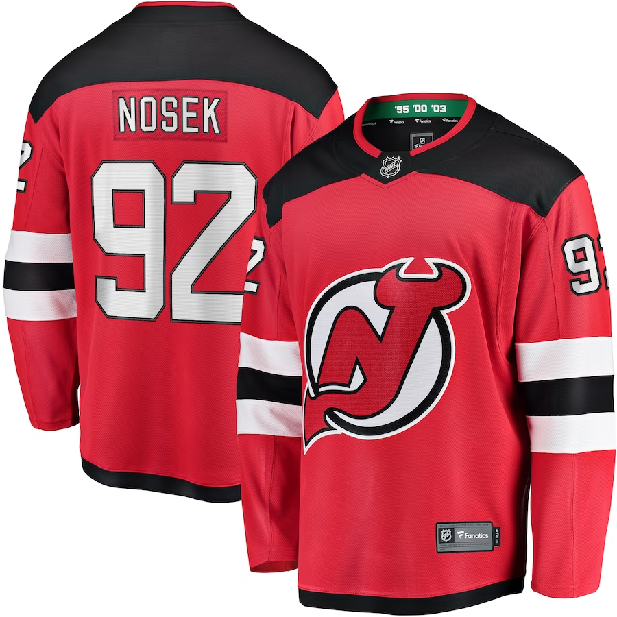Men's New Jersey Devils Tomas Nosek #92 Red Jersey